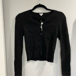 Garage Peekaboo Long Sleeve Top M Black